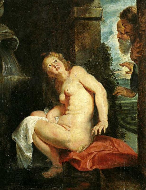 Peter Paul Rubens susanna och gubbarna oil painting picture